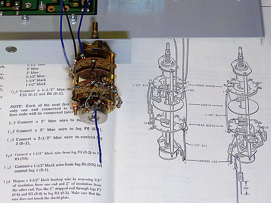 Prewiring of a rotary switch