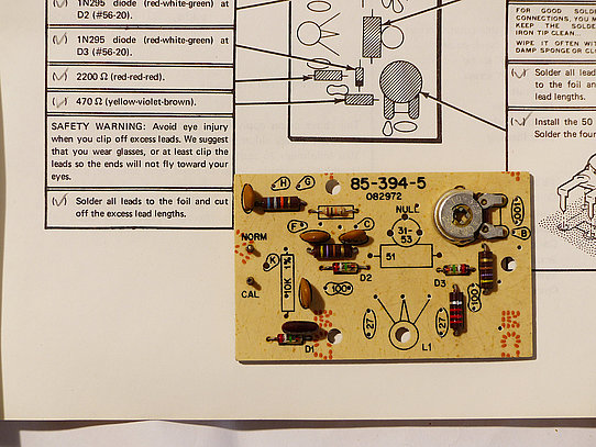 HM-2102 Circuit board assembly